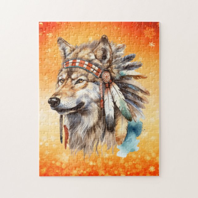 Quebra-cabeça Lobo (Vertical)