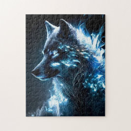 Quebra-cabeça Lobo Bioluminescente