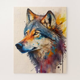Quebra-cabeça Lobo de Cor-de-Água