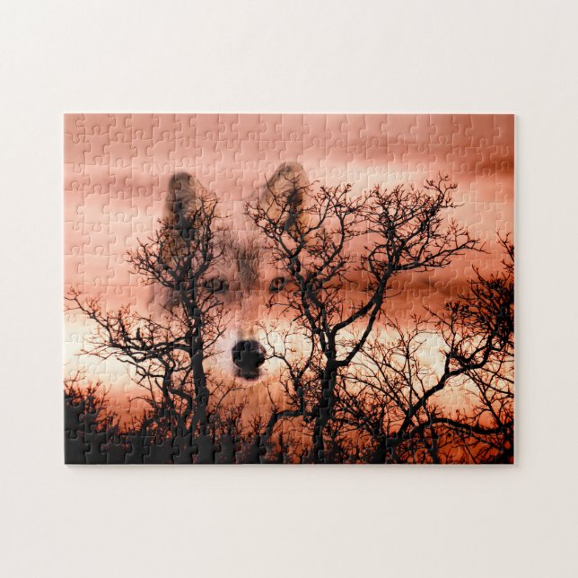 Quebra-cabeça Lobo Espírito (Horizontal)