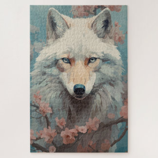 Quebra-cabeça Lobo na Primavera