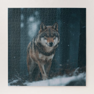 Quebra-cabeça Lobo no Inverno