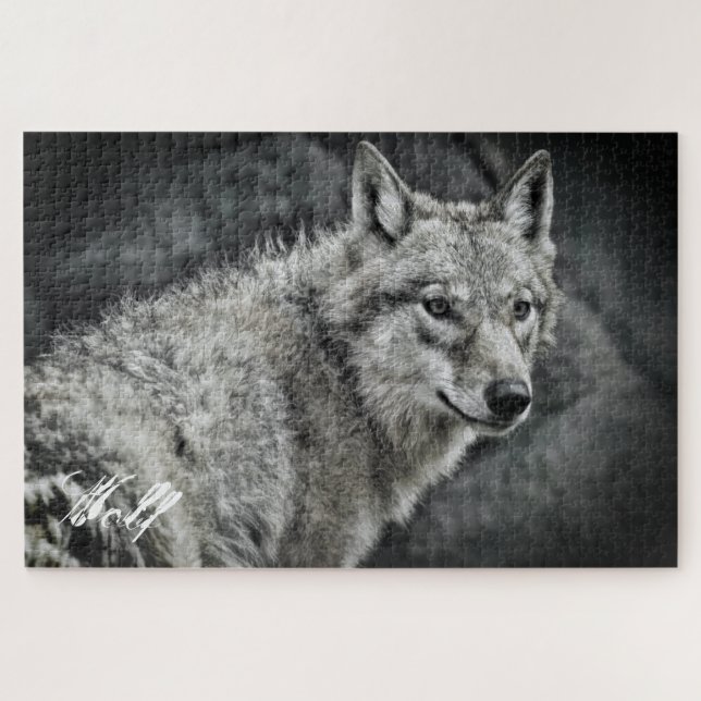 Quebra-cabeça LOBO [Quebra-cabeça: 1014 peças] (Horizontal)