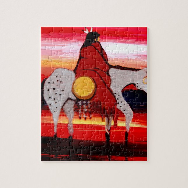 Quebra-cabeça Lobo solitário (Vertical)