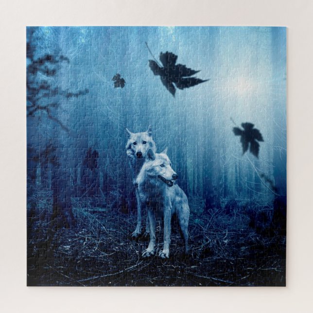 Quebra-cabeça Lobos solitários (Vertical)