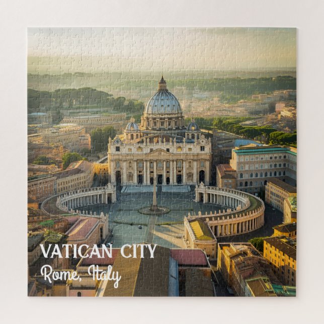 Quebra-cabeça Locais Tranquilos na Cidade do Vaticano, Itália qu (Vertical)