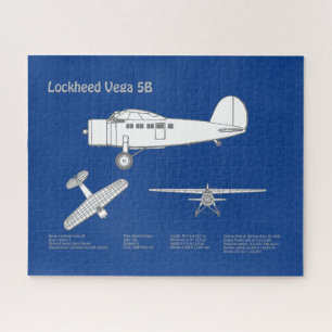 Quebra-cabeça Lockheed Vega 5B - Planos de avião ABD