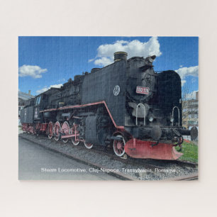 Quebra-cabeça Locomotiva a vapor, Cluj-Napoca, Romênia, numa