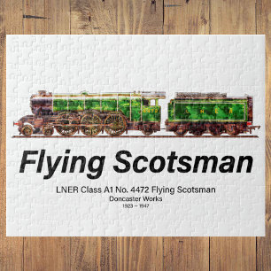 Quebra-cabeça Locomotiva a vapor Flying Scotsman Inglesa