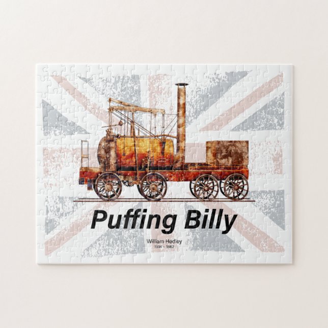 Quebra-cabeça Locomotiva a Vapor Puffing Billy Inglesa (Horizontal)