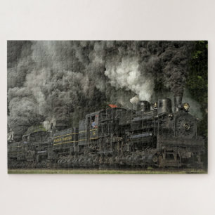 Quebra-cabeça Locomotiva do trem a vapor #05 Jigsera Quebra-cabe