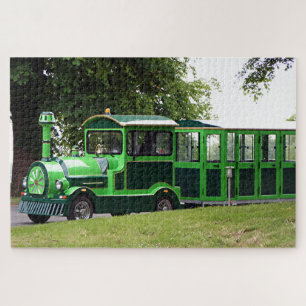 Quebra-cabeça Locomotiva rodoviária verde