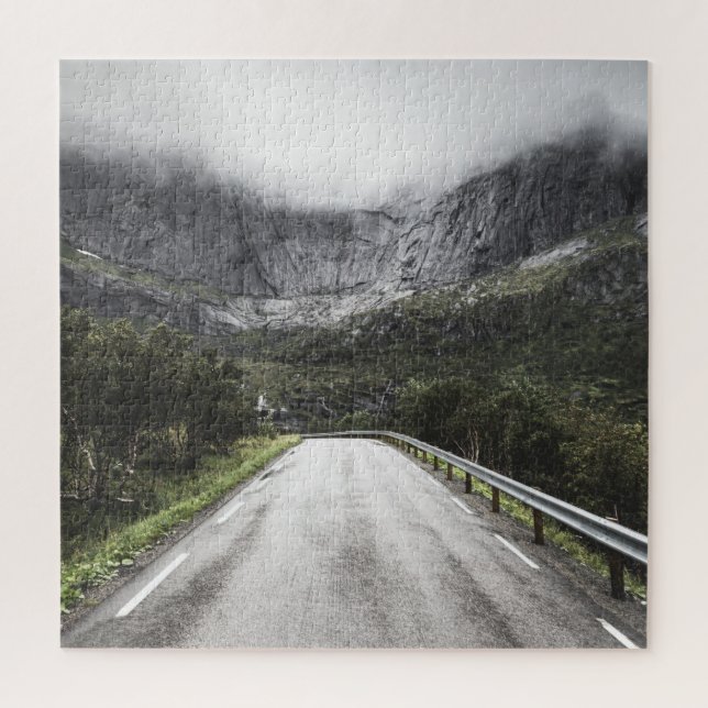 Quebra-cabeça Lofoten Islands Road (Vertical)