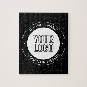 Quebra-cabeça Logotipo comercial ou Design e Modelo de texto edi