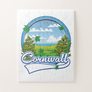 Quebra-cabeça logótipo da Cornwall Viagem