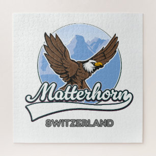 Quebra-cabeça Logotipo da viagem da Suiça Matterhorn