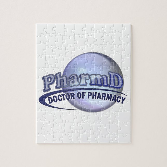 Quebra-cabeça LOGOTIPO de PharmD - DOUTOR FARMÁCIA (Vertical)
