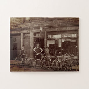 Quebra-cabeça Loja de Bicicletas Escocesa Antiga G J MacDonald c