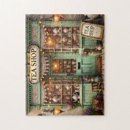 Quebra-cabeça Loja de Chá Vintage Decoração de Casa Cottagecore