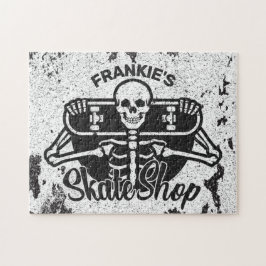 Quebra-cabeça Loja de Skate Skateboard Caveira Personalizada ADD