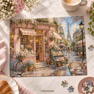 Quebra-cabeça Loja do Livro Rosa em Paris