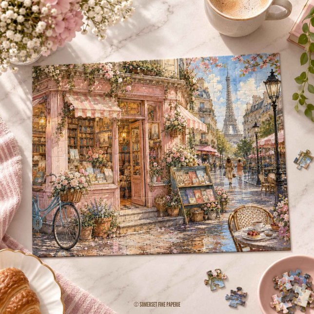 Quebra-cabeça Loja do Livro Rosa em Paris (Criador carregado)