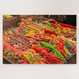 Quebra-cabeça Lollies e doces no mercado, Barcelona