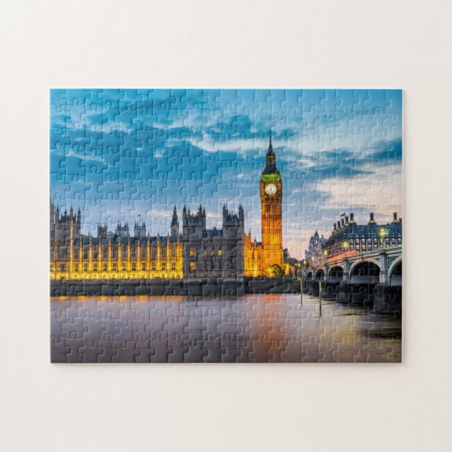 Quebra-cabeça London Big Ben Houses do Parlamento Skyline (Horizontal)