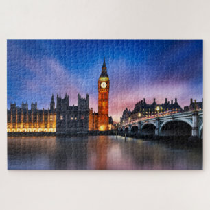 Quebra-cabeça London Big Ben Houses do Parlamento Sunset