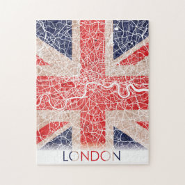 Quebra-cabeça London England Reino Unido Flag City