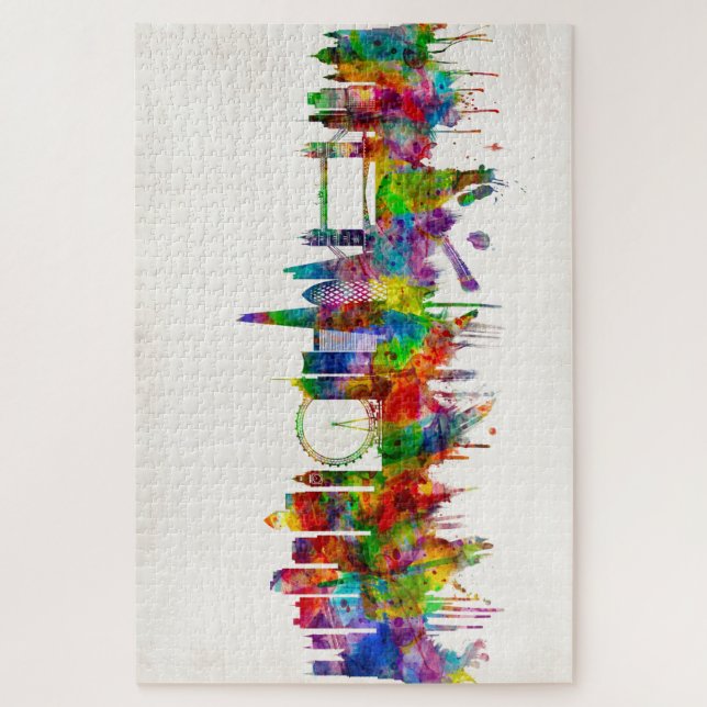 Quebra-cabeça London England Skyline (Vertical)