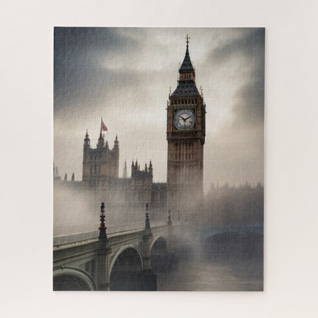 Quebra-cabeça London Fog Big Ben (Vertical)