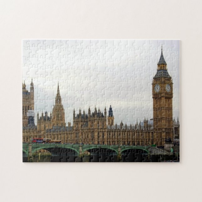 Quebra-cabeça Londres - Big Ben - Westminster - 11x14 - 252 pcs. (Horizontal)