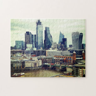 Quebra-cabeça Londres - City Skyline - Glass & Steel (Reino Unid