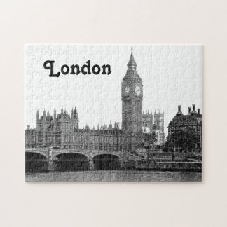 Quebra-cabeça Londres Inglaterra - Skyline Etch