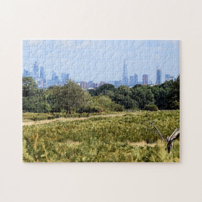 Quebra-cabeça Londres Skyline a partir do Richmond Park - 11x14  (Horizontal)
