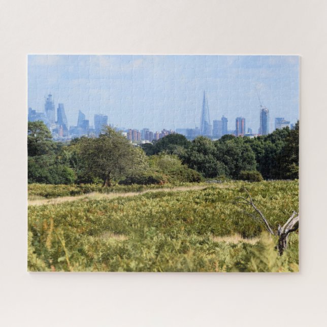 Quebra-cabeça Londres Skyline a partir do Richmond Park - 16x20  (Horizontal)