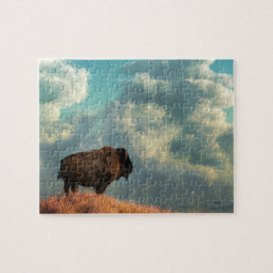 Quebra-cabeça Lone Bison e Aproximando-se da Tempestade