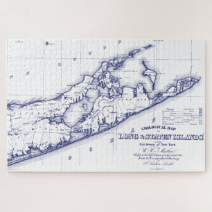 Quebra-cabeça Long Island The Hamptons Map VC