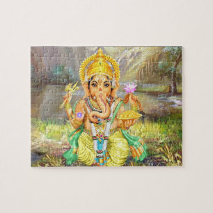 Quebra-cabeça Lord Ganesha Hindu God Puzzle