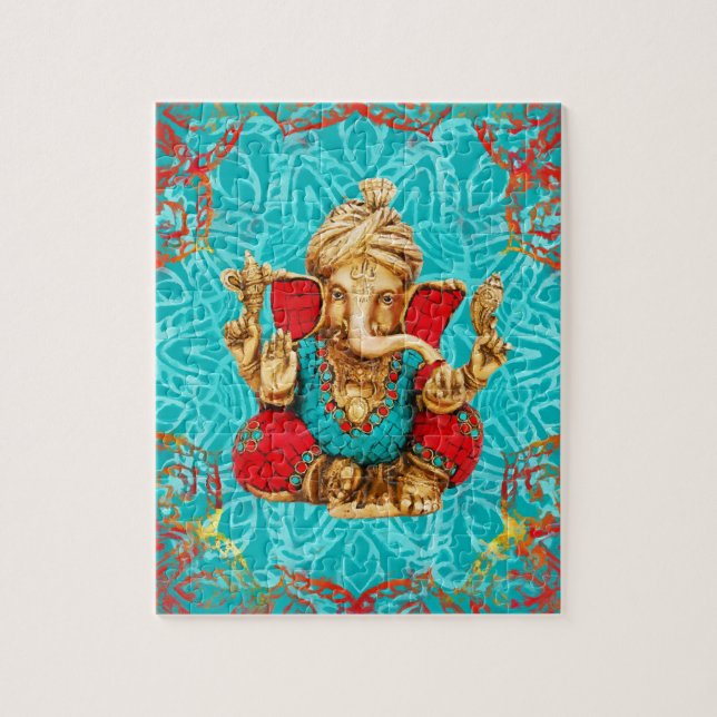 Quebra-cabeça Lord Ganesha - Mídia mista (Vertical)