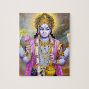 Quebra-cabeça Lord Vishnu Floral Fine Art