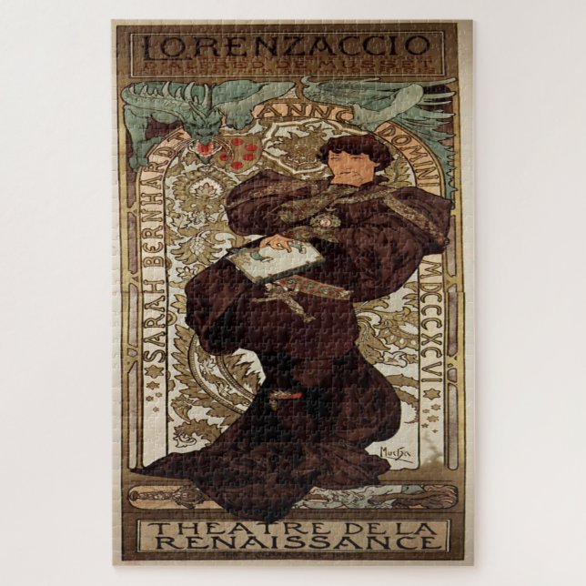Quebra-cabeça Lorenzaccio: Uma Art Nouveau Dramática (Vertical)