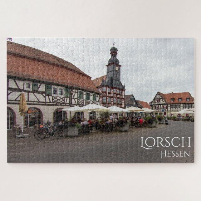 Quebra-cabeça Lorsch Hessen Alemanha Cidade Histórica de Jigsen  (Horizontal)