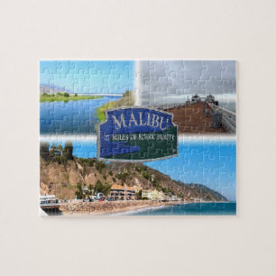 Quebra-cabeça Los Angeles - Malibu - Lagoa - Pier - praia