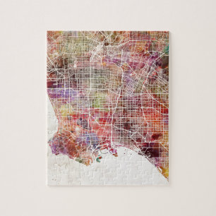 Quebra-cabeça Los Angeles map