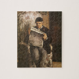 Quebra-cabeça Louis Auguste Cezanne Pai do Artista Lendo