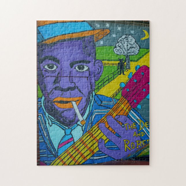 Quebra-cabeça Louisiana Street Art. (Vertical)