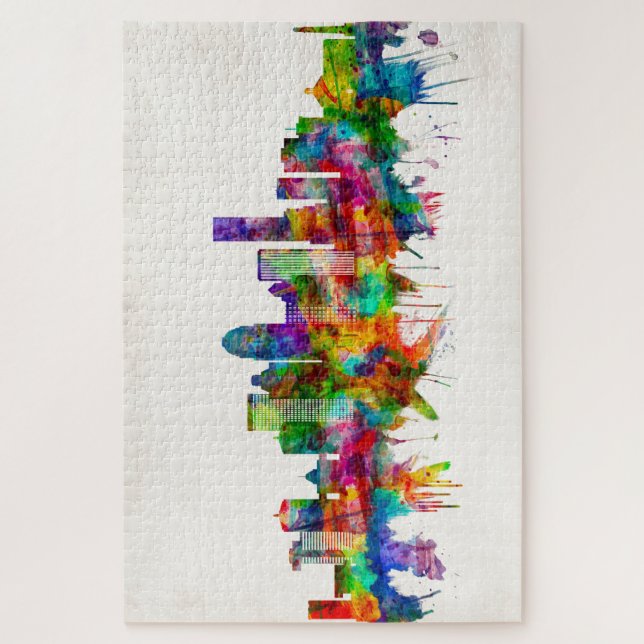 Quebra-cabeça Louisville Kentucky Skyline (Vertical)