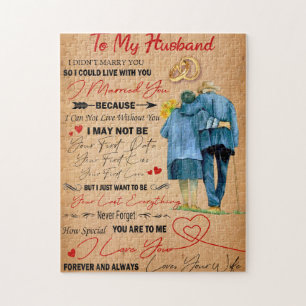 Quebra-cabeça Love Husband   Carta Ao Meu Marido Eu Te Amo